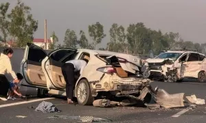 Tai nạn liên hoàn trên cao tốc Hà Nội - Hải Phòng