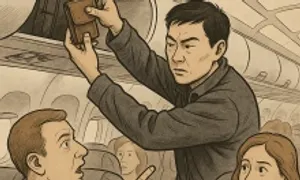 Người đàn ông Trung Quốc trộm tiền trên máy bay lĩnh án